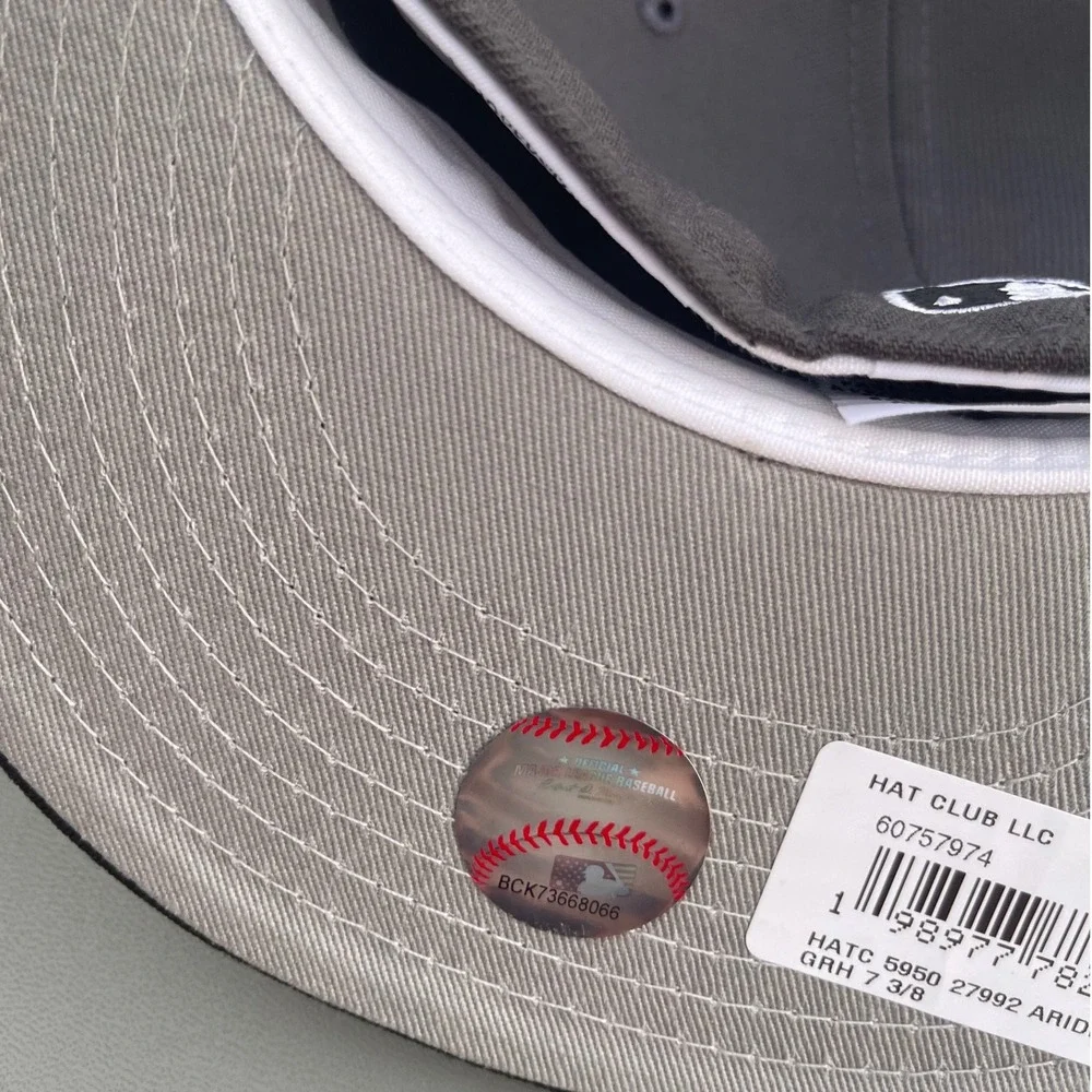7 3/8 New Arizona Diamondbacks Era 59FIFTY Hat Club 2001 World Series Patch Grey
